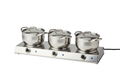 Electric Stainless-steel triple burner buffet chafing dish