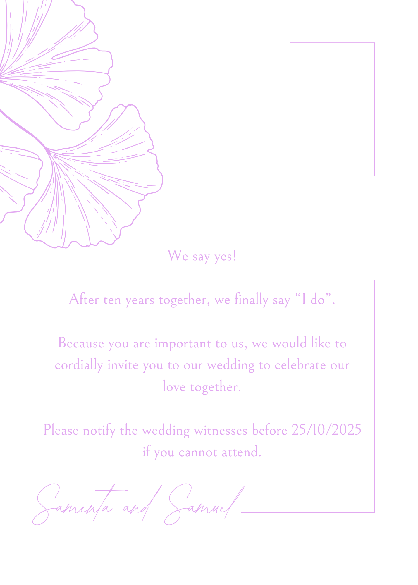 Digital Invitation Template