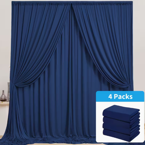 Wrinkle-Free Background Curtain, Polyester Photo Backdrop