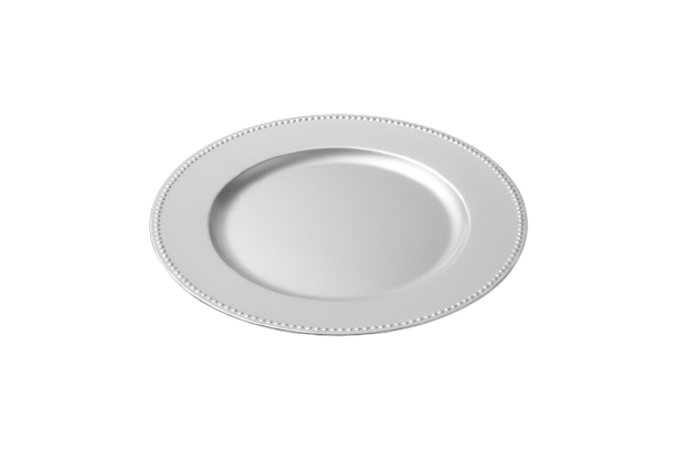 Silver Charger Plates - Set of 10