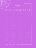 Digital FIND YOUR SEAT Template 24X36