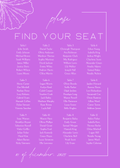 Digital FIND YOUR SEAT Template 20X28
