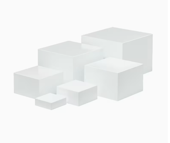 White Cube Dessert & Cake Display Rack – Set of 5 or 6