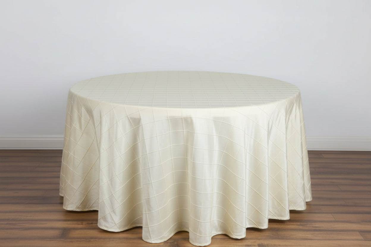 Tablecloths Purple & Ivory 120"