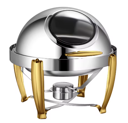9L Stainless Steel Roll-Top Chafing Dish