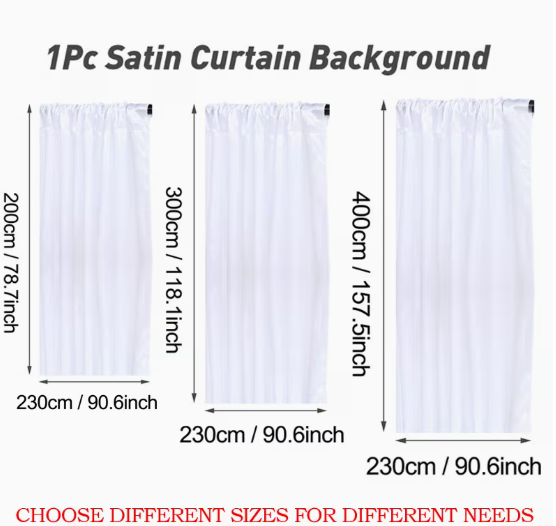 Satin Curtain Background - Red