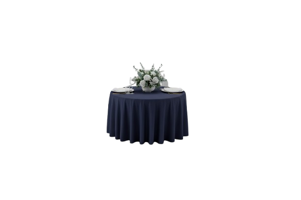 Round Tablecloths 90" Navy