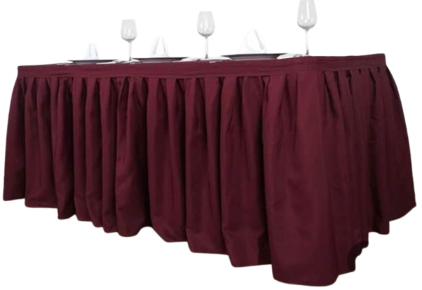 Buffet table skirt