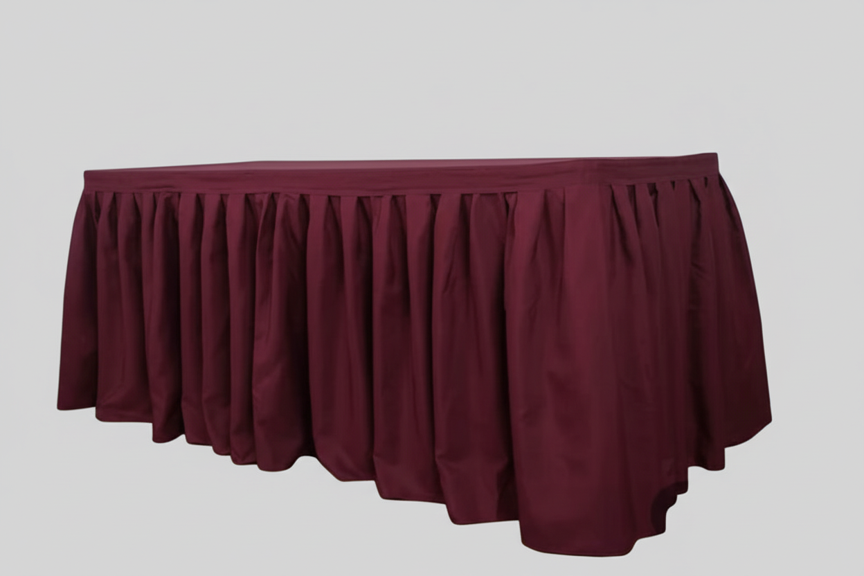 Buffet table skirt