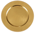 Gold Charger Plates - Set of 10