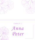 Custom TABLE NUMBER Template