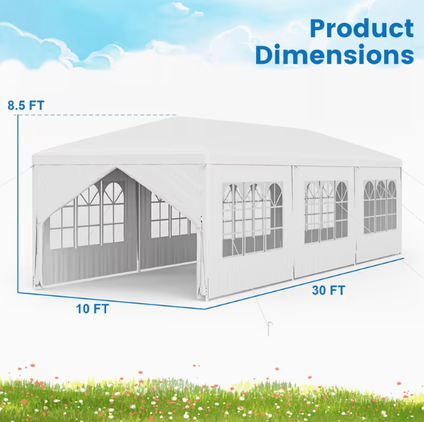 10' x 30' - Outdoor Gazebo Canopy Tent