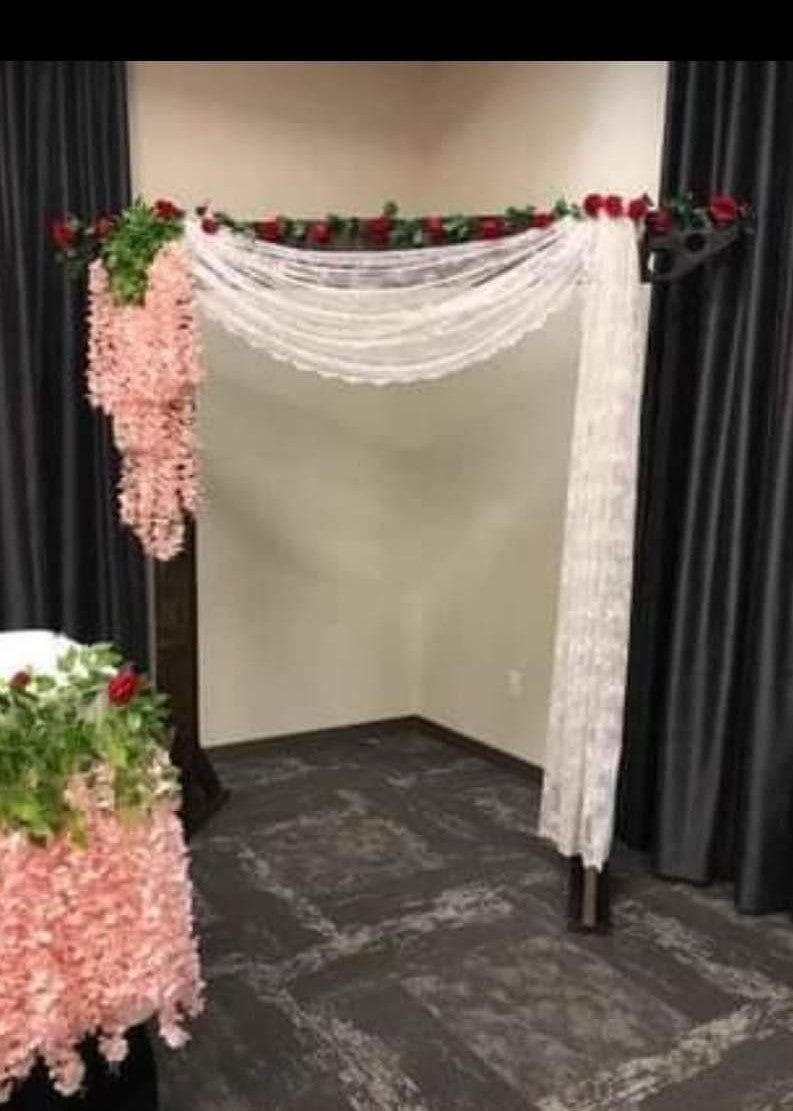 Wooden backdrop Arch