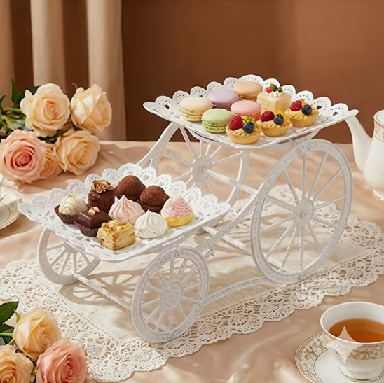 White Tiered Dessert Display Stand
