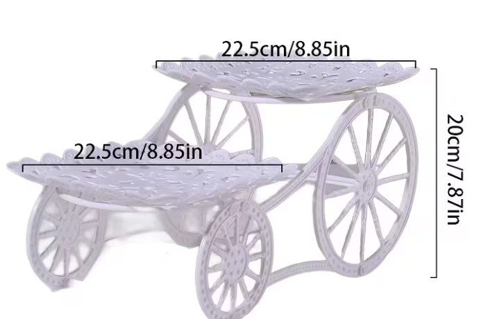 White Tiered Dessert Display Stand