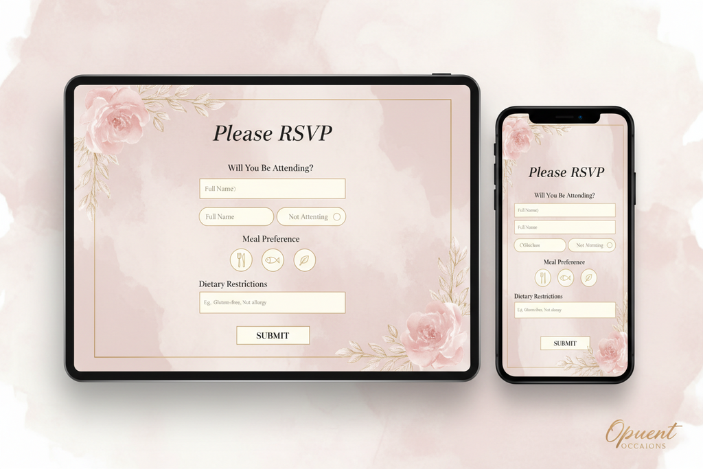 Digital RSVP Template