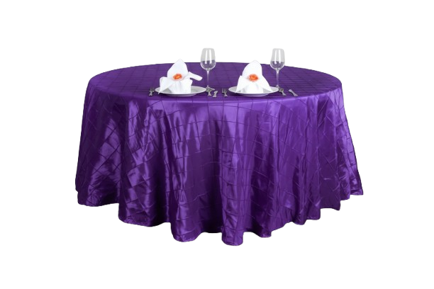Tablecloths Purple & Ivory 120"
