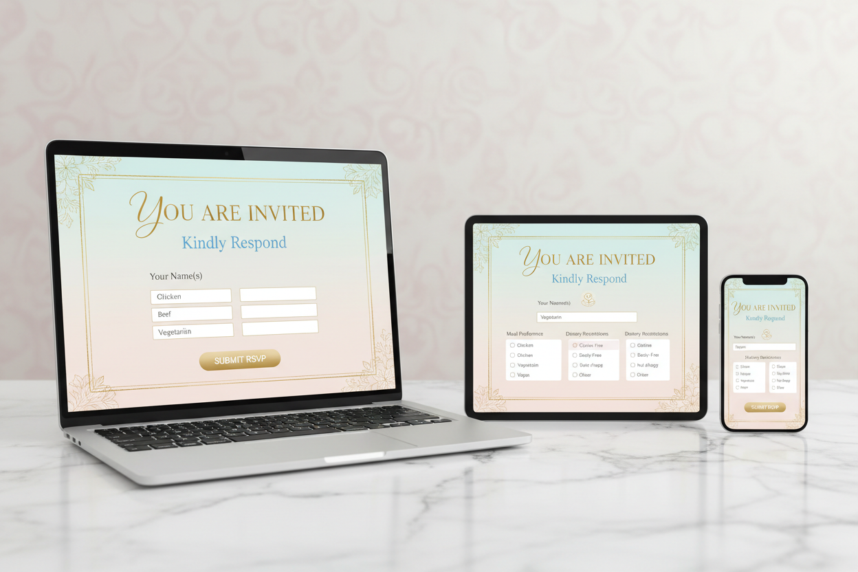 Digital RSVP Template